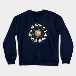 Sagittarius, Zodiac, Astrology, Horoscope, Stars, Sun-and-moon. Birthday, Valentines-day, Holidays, Crewneck Sweatshirt